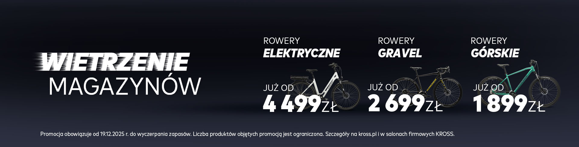 Wielkie Wietrzenie Magazyn&oacute;w w Salonach Firmowych KROSS i na KROSS.PL