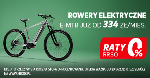 Rowery elektryczne E-MTB już od 334 zł/mies. w ratach RRSO 0%