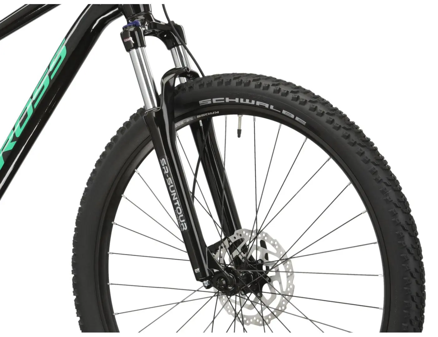 KROSS LEVEL 1.0 Koło 29''/ROCZNIK 2024/ CZARNY-zielony