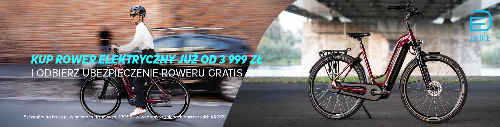 Kup KROSS E-BIKE i odbierz ubepzieczenie gratis! Czytaj więcej!