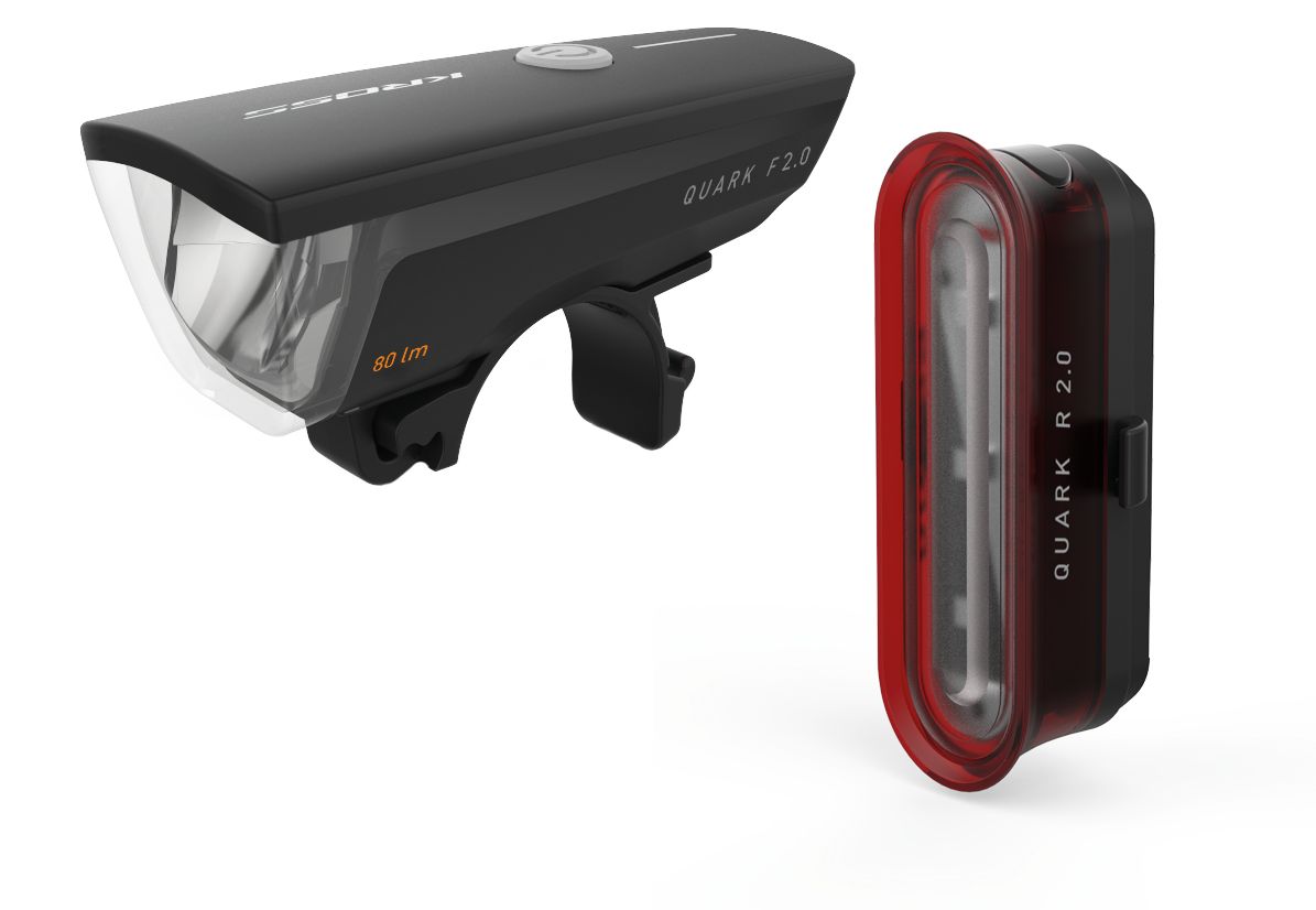 Zestaw lampek rowerowych QUARK SET 2.0 80/7 lm