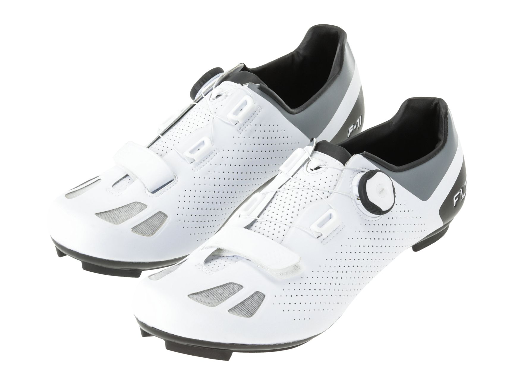Buty rowerowe szosowe FLR F-11 białe i czarne