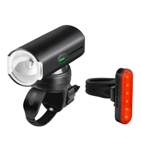 Zestaw lampek rowerowych PHOTON SET 500/10 lm