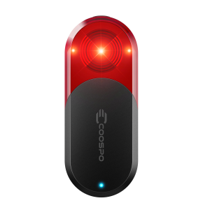 Radar rowerowy COOSPO TR70 z funkcją lampki 70 lm