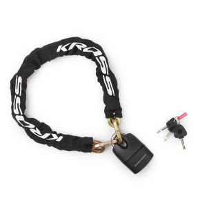 Zapięcie rowerowe łańcuch z kł&oacute;dką na klucz KZL 650 10x1200 mm