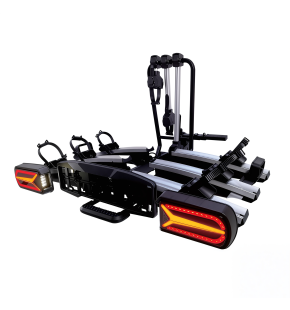 Bagażnik samochodowy na hak E-FOLD 3 PRO LED na 3 rowery