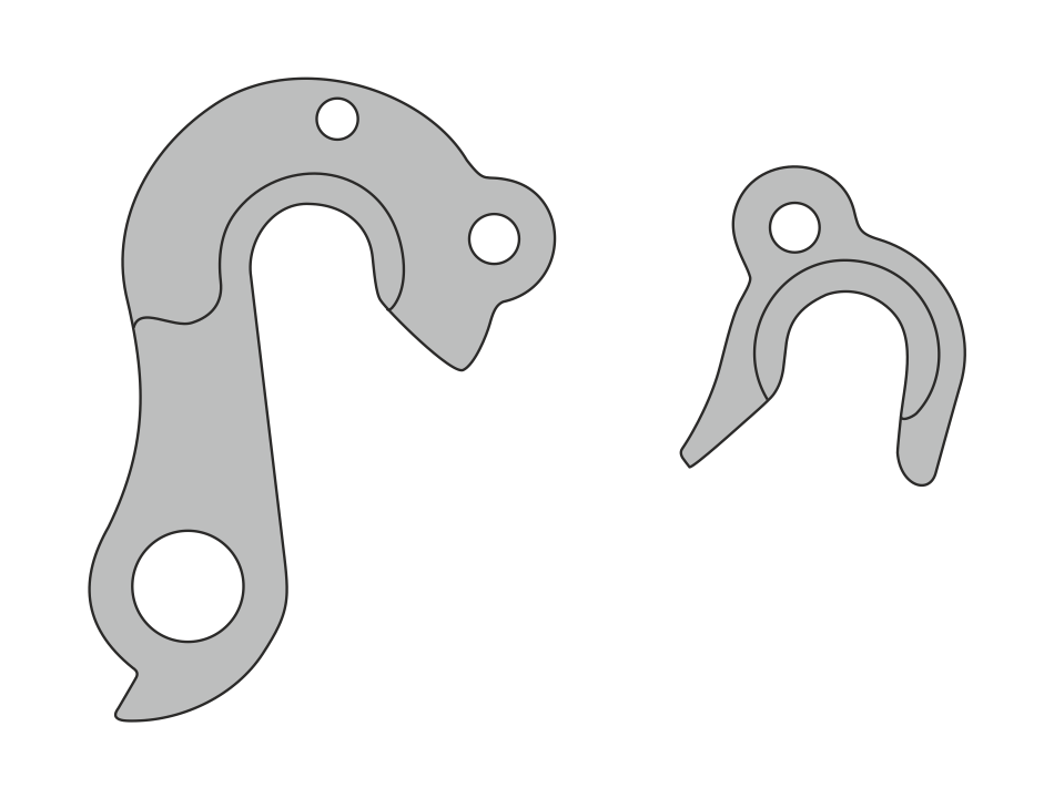 Hak przerzutki rowerowej DP-45