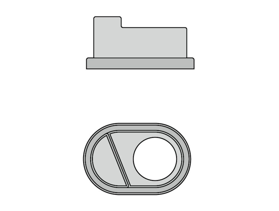 Adapter rowerowy regulacji tylnej osi FlipChip Lewy