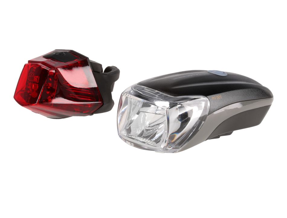 Zestaw lampek rowerowych TURISMO SET 130 lm
