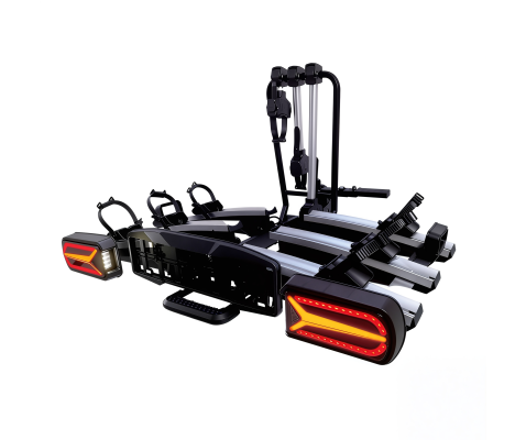 Bagażnik samochodowy na hak E-FOLD 3 PRO LED na 3 rowery
