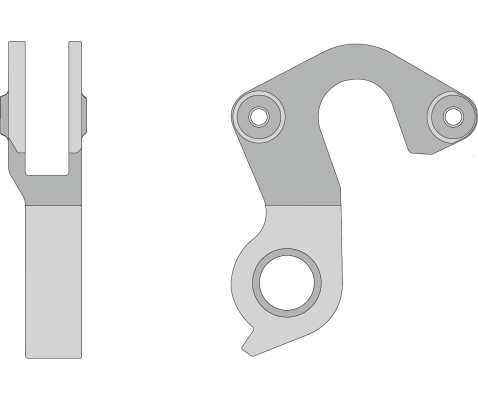 Hak przerzutki rowerowej DP-81