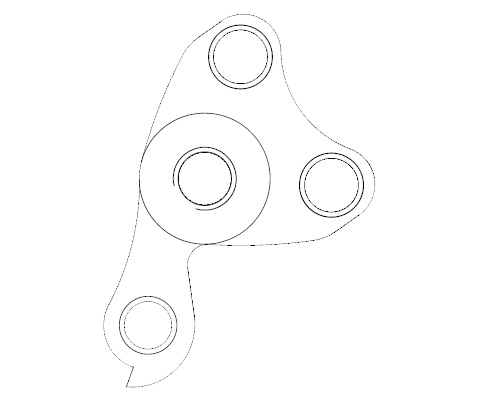 Hak przerzutki rowerowej DP-30