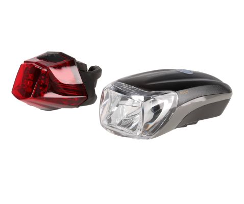 Zestaw lampek rowerowych TURISMO SET 130 lm