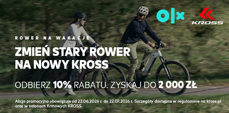 Zmień stary rower na nowy KROSS odbierz 10% rabatu