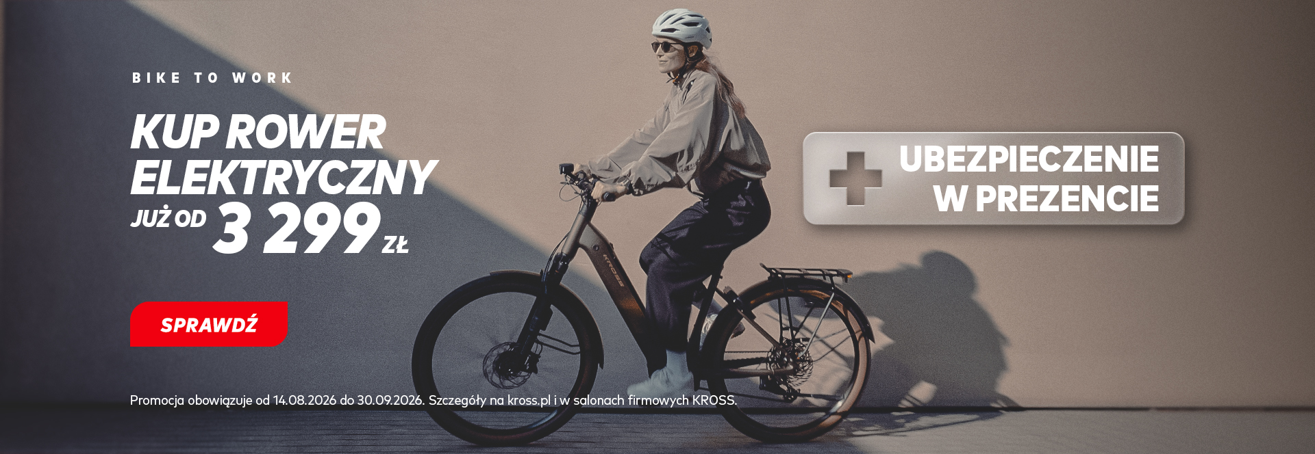 Kup KROSS E-BIKE i odbierz ubepzieczenie gratis!