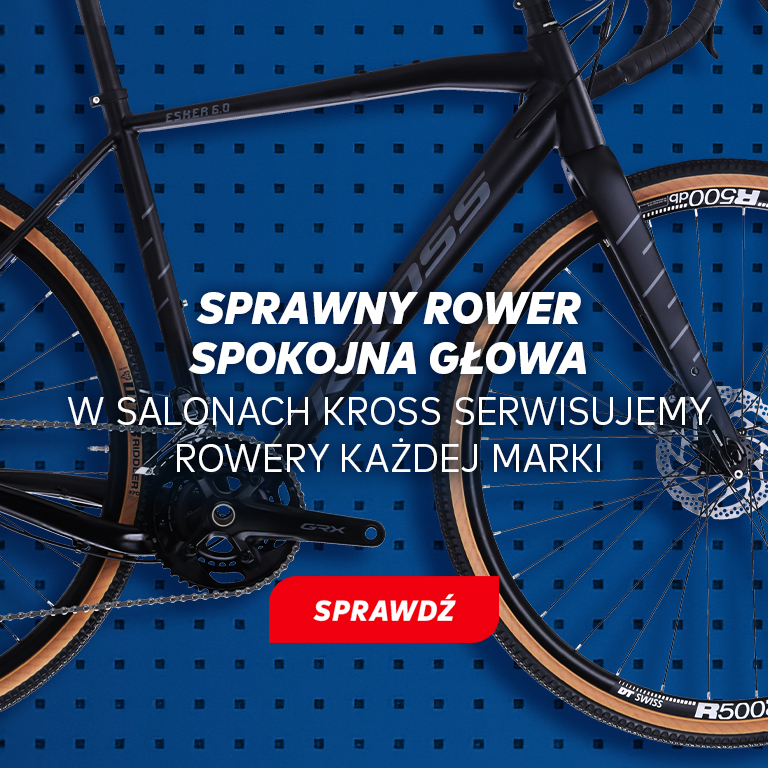 W salonach KROSS serwisujemy rowery każdej marki